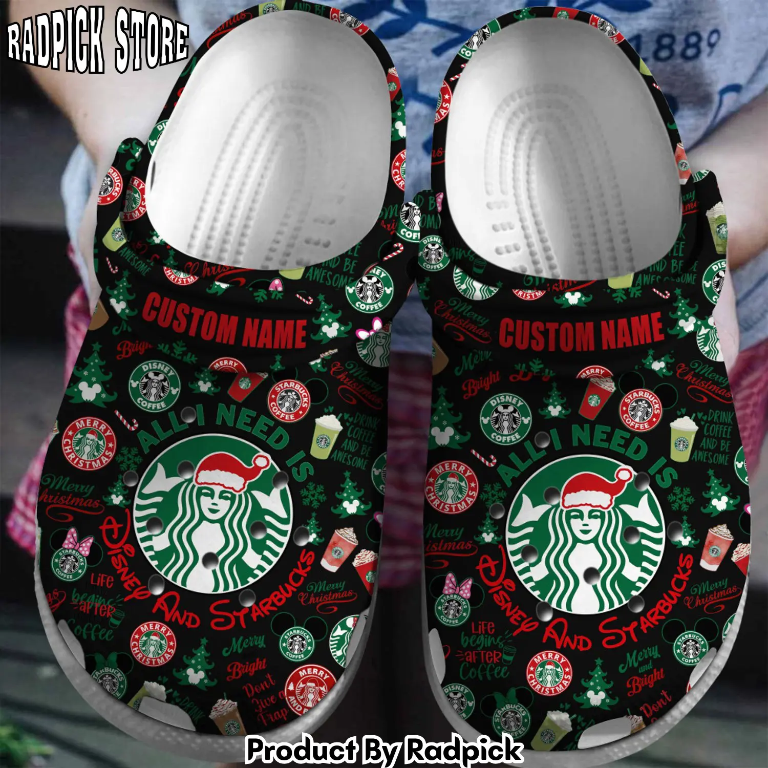 Radpick starbucks clogs shoes comfortable for men women nec rp6521184